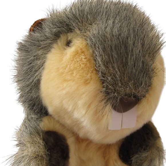 Daphnes Driver Golf Head Cover Plush Beaver Tawny Brown Gray - Picture 1 of 10